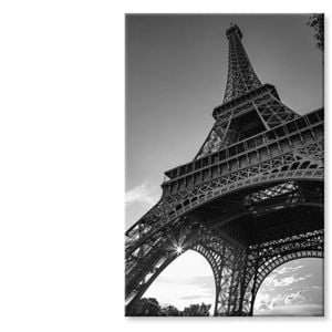 Eiffel Tower Landmarks in World   Print 100% Australian Made 50 x 75cm  (Stretched)