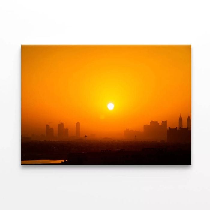City Skyline during Sunset   Print 100% Australian Made 120 x 90cm  (Stretched)