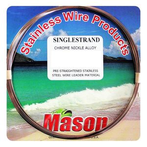 Mason 25ft Single Strand Stainless Steel Fishing Wire Leader 174lb