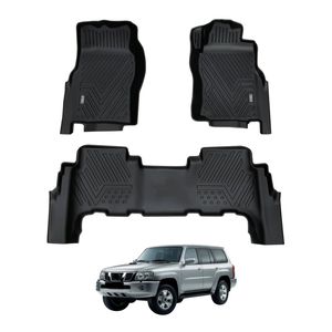 AUSGO Car Floor Mats for Nissan Patrol GU Y61 1997-2015 All-Weather Floor Liners