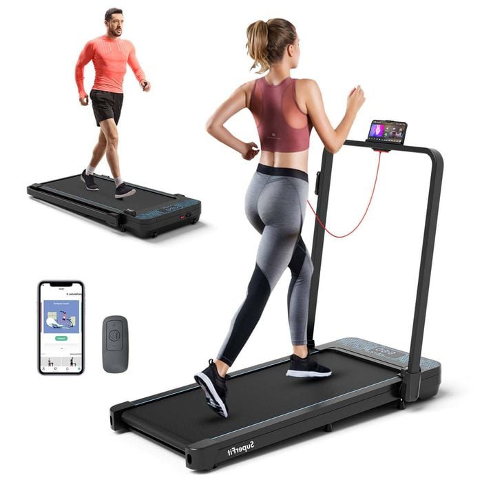 Costway 2-in-1 140 Kg Capacity Under Desk Walking Pad Remote Control Treadmill