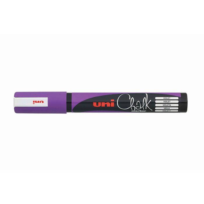 Uni Bullet Tip Chalk Marker 2.5mm (Violet)