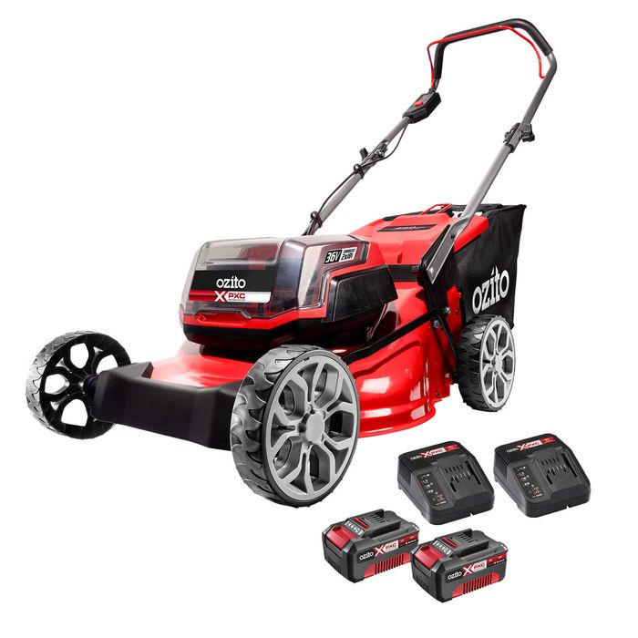Ozito PXC 36V (2x18V) 420mm (16") rushless Lawn Mower 4.0Ah Kit PBMK-4236