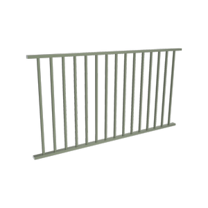 ProtectorAl 1800 W x 1050 mm H Primrose Aluminium Batten Balustrade Panel