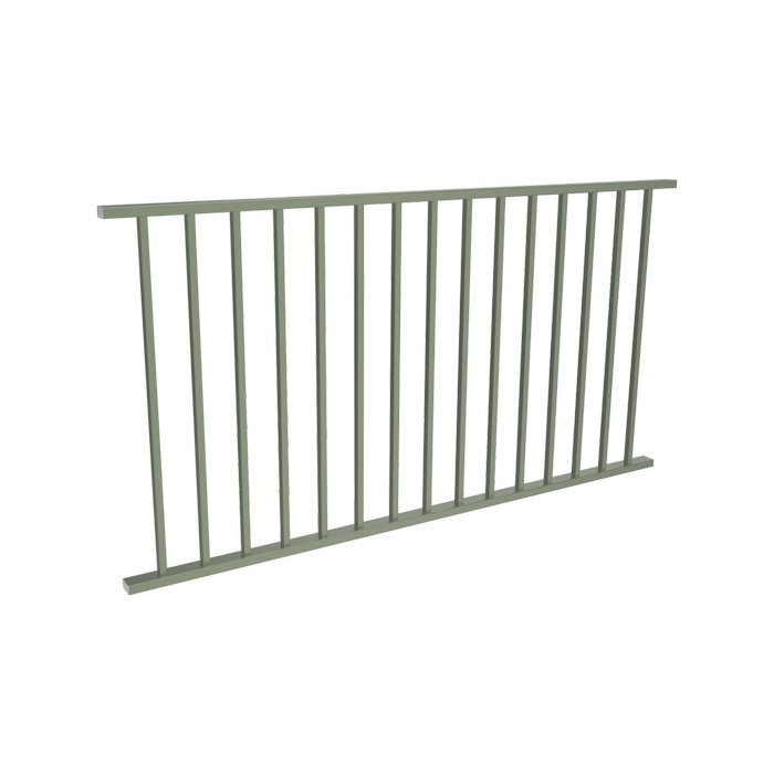 ProtectorAl 1800 W x 1050 mm H Primrose Aluminium Batten Balustrade Panel
