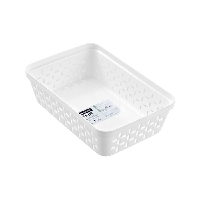 Boxsweden 23.5 x 16 x 6.5cm Medium White Kept Organiser Tray