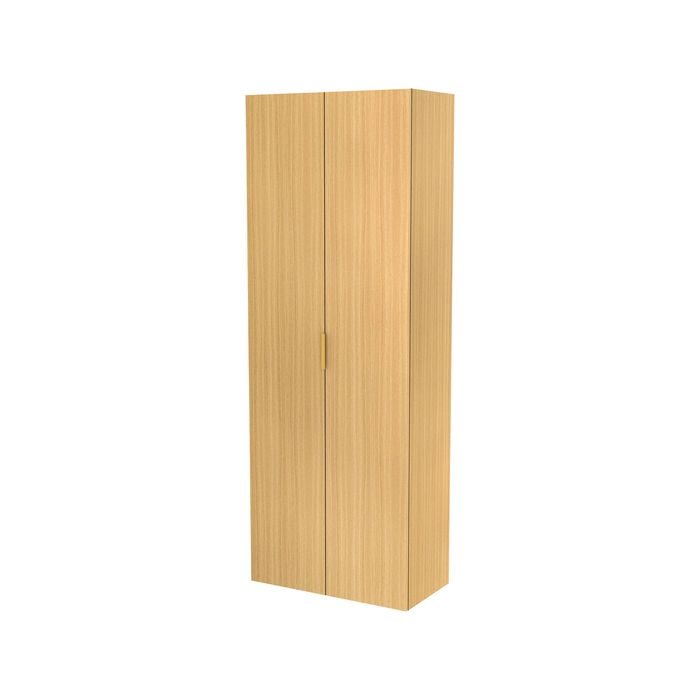 Lugna 2048 x 750 x 380mm Sand 3 Shelf 3 Drawer Double Door Storage Cabinet