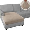 Smarcute 2 Seater Sectional Sofa Couch Lounge Chaise Cushion Seat Cover Beige (1 Chaise Seat Only)