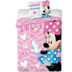 Disney Minnie Mouse Sweet Kids Cotton Quilt Cover Set Toddler Bed Size