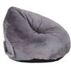 Leaf-Shaped Foam Bag Chair - Grey