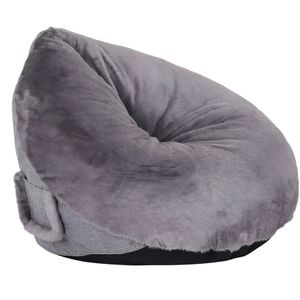Leaf-Shaped Foam Bag Chair - Grey