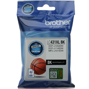 Genuine Brother LC-431XL BLACK ink cartridge for DCP-J1050DW MFC-J1010DW [LC431XLBK]