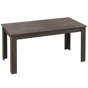 Costway 160cm Wooden Dining Table Home Office Desk Grey