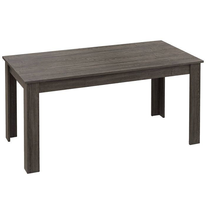 Costway 160cm Wooden Dining Table Home Office Desk Grey