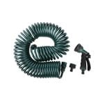Aqua 15m Spiral Coil Hose Systems with Spray Gun