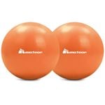 METEOR 25cm Mini Pilates Ball Dual-Pack in Orange