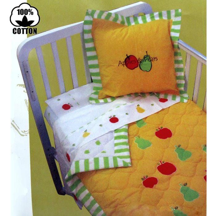 Bloomington 100% Cotton Apples & Pears Sheet Set Single
