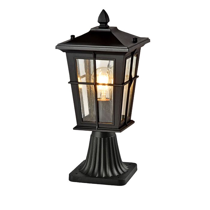 Eden Exterior Pillar Mount - Black