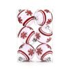 Catzon 6 Pcs Christmas Balls 6CM Shatterproof Plastic Painted Baubles for Xmas Tree Decor-Set2