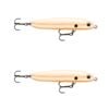 2x Rapala 10cm Skitter V Topwater Walk The Dog Style Fishing Lures - Bone