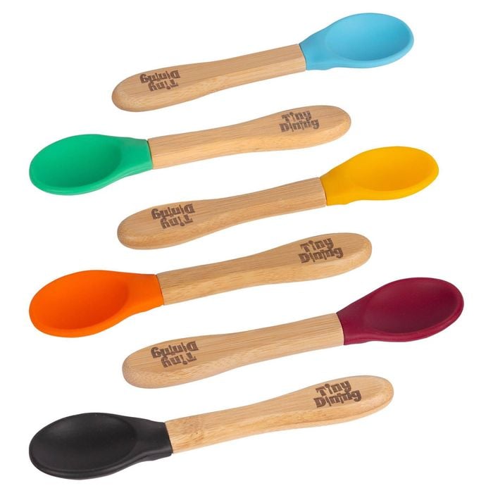 Children's Bamboo Soft Tip Spoons - Set of 6