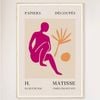 Galrie Papiers Découpés H. Matisse Art Print Pink Silhouette (1955), Wood Frame, 70 x 100cm (28 x 40inch)