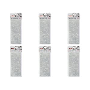 6x Kent Lettering Stencil 10mm Home/school Stationery Technical Drawing/design