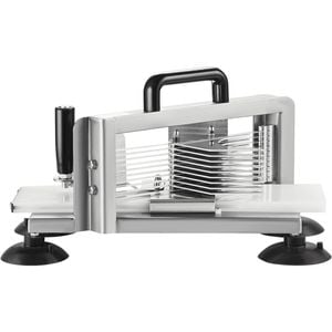 VEVOR Commercial Tomato Slicer Silver Stainless Steel with Non-slip Feet for Home