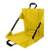 Catzon Portable Seat Cushion with Backrest Foldable for Camping-Yellow