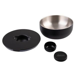 Oasis Stainless Steel Double Wall Insulated Fresh'N'Go Lunch Bowl 950ml