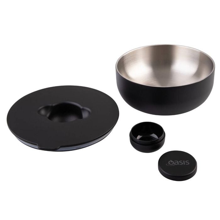 Oasis Stainless Steel Double Wall Insulated Fresh'N'Go Lunch Bowl 950ml