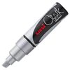 Uni Chisel Tip Chalk Marker 8.0mm (Silver)