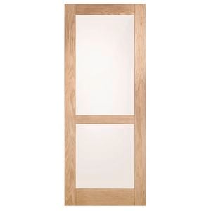 Corinthian Moda Translucent Glass White Oak Internal Door AMODG8 - 720mm x 2040mm x 35mm
