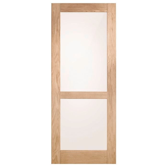 Corinthian Moda Translucent Glass White Oak Internal Door AMODG8 - 720mm x 2040mm x 35mm
