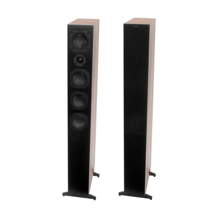 2pc Scansonic L12 Series Floorstanding Home Speakers 180W Walnut 1088x132x310mm