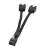 Motherboard 9pin USB Header Splitter