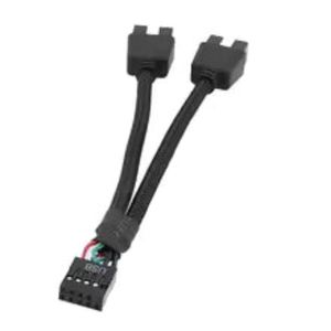 Motherboard 9pin USB Header Splitter