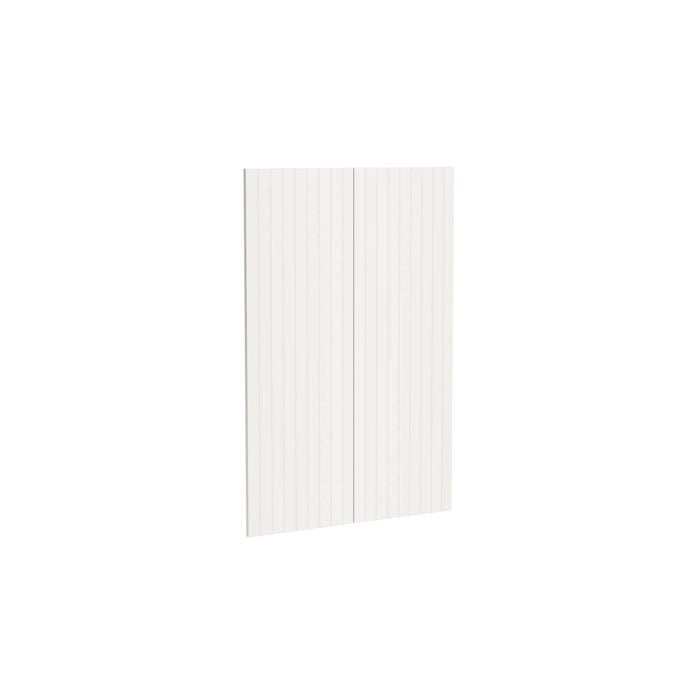 Kaboodle 900mm Vanilla Essence V-Groove Medium Pantry Doors - 2 Pack