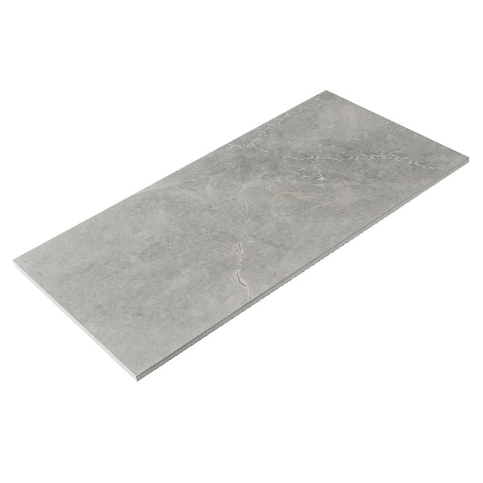 Duratile 30 x 60cm Light Grey Pietra Porcelain Floor Tile - Carton of 6