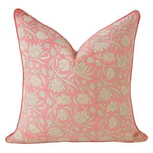Kolka Pastel Pink Decorative Soft Cotton Voile Decorative Cushion Cover Only Pink