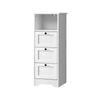Oikiture Sideboard Chest Of Drawers Hamptons White 81.5cm