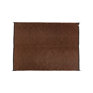 Outdoor Rug / Camping Mat - Diamond Brown And Black