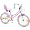 Costway 50cm Kids Bike Bicycle w/Doll Seat Beginner Purple