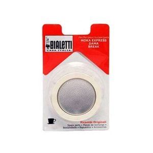 Bialetti Silicone Ring Gasket + Filter Plate For Aluminium Percolator-9 Cup