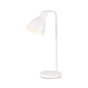 Telbix Pivot Modern Table Desk Lamp Light Metal White