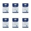 6pk Malli Sewing Plastic Compact Needle Threader W/ Magnifier 3x6.5cm Clear
