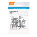 Taskmaster 2mm Stainless Steel Wire Eye Straps - 12 Pack