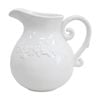 Lvd Vintage Flowers Ceramic Jug/vase Home/garden Decor 19x18.5x15cm White