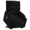 vidaXL Electric Stand up Massage Recliner Chair Office Armchair Black Fabric