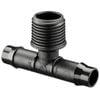 Pope 13 x 15mm Barbed Male Threaded Tee - Single
